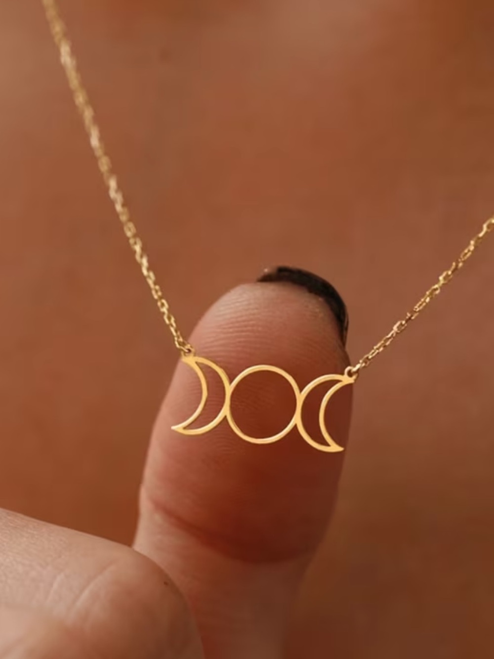Triple Moon Necklace